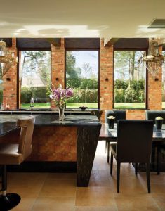Gold & Black Kitchen