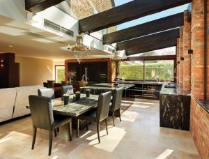Gold & Black Kitchen