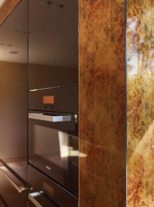 Gold & Black Kitchen