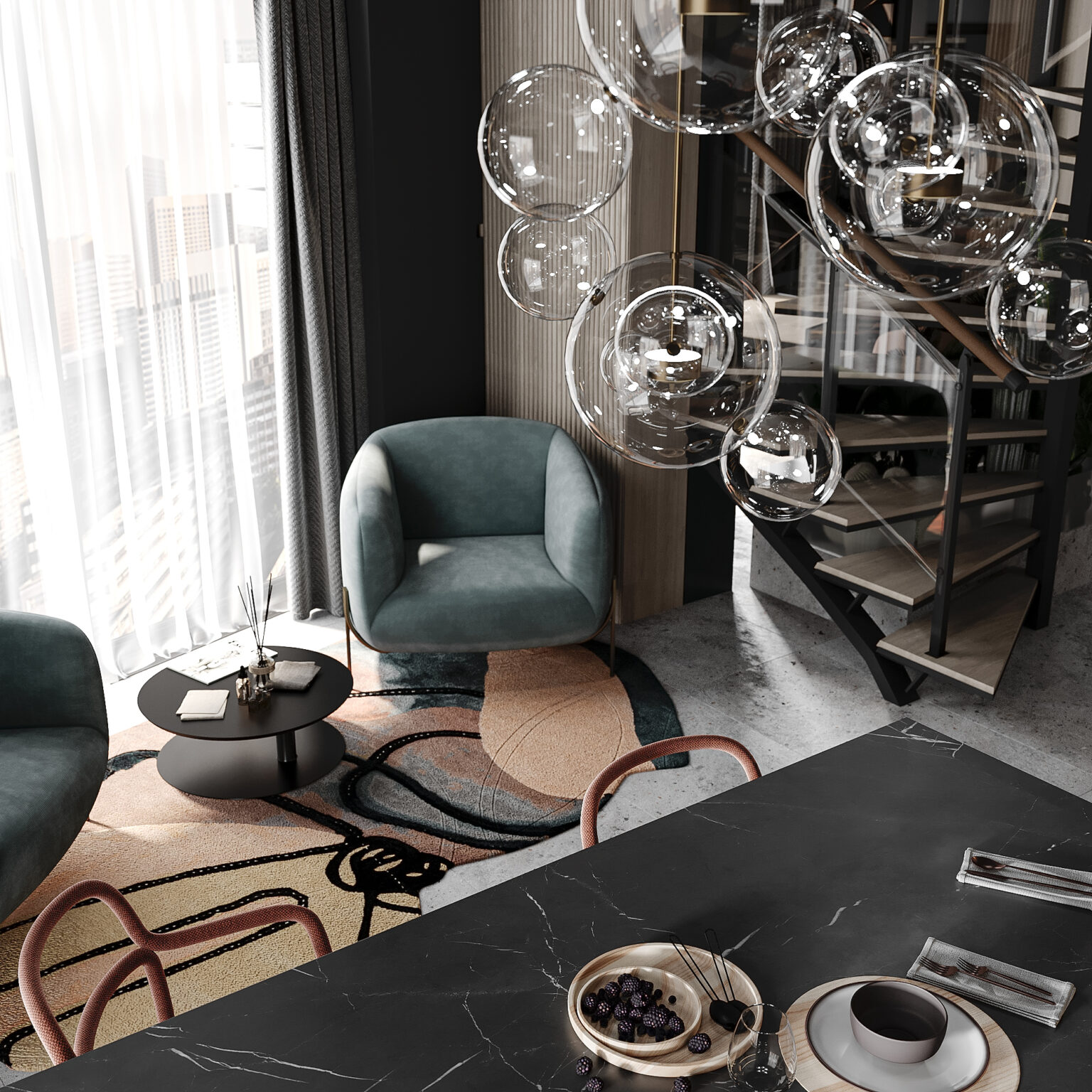 Photo inspiration: Curated Bubble Penthouse Design Gallery View 49
